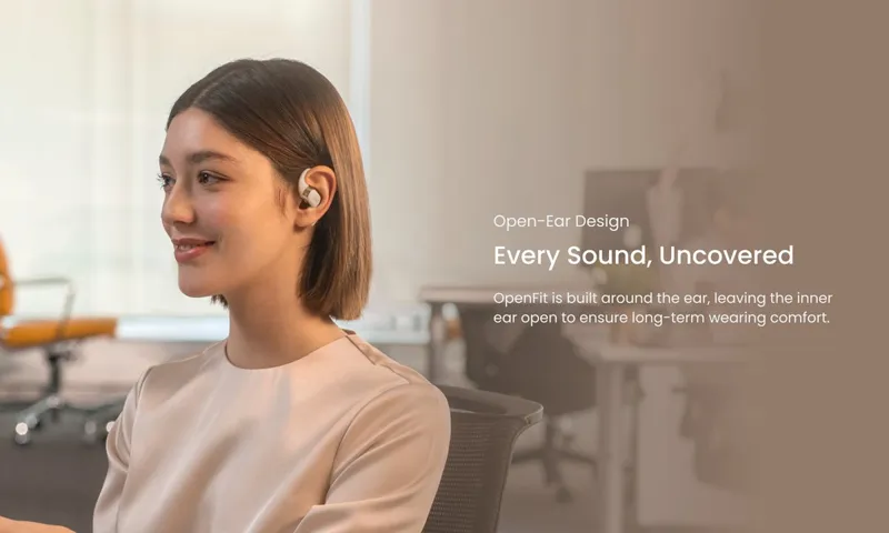 Shokz OpenFit True Wireless Sports Earbuds - Black-6